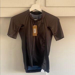 Specialized brown/black short sleeve fitted jersey